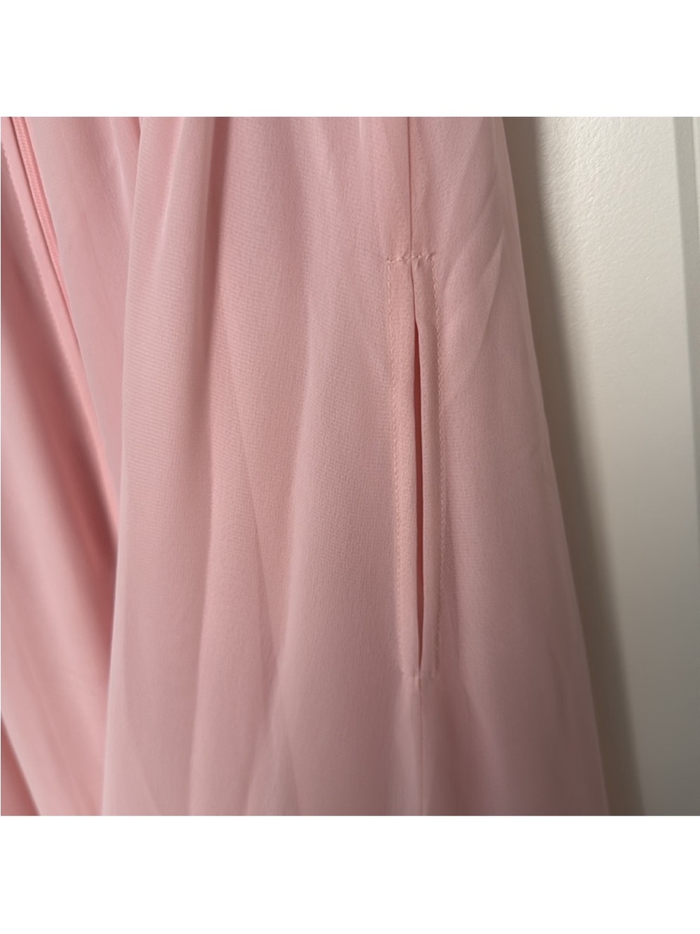 Birdy Grey Blush Pink Chiffon Laurie Maxi Dress M - Picture 4 of 10